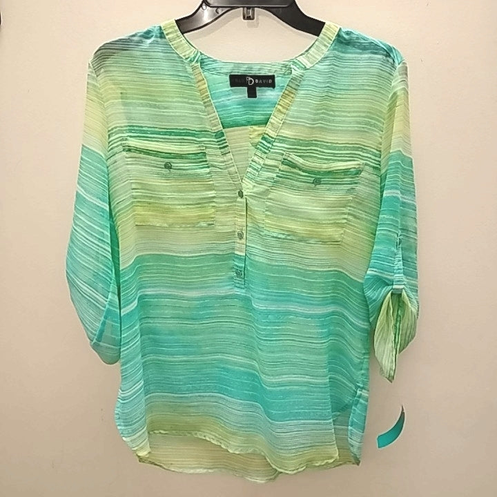 Size S Fred David 3/4 sleeves Blouse