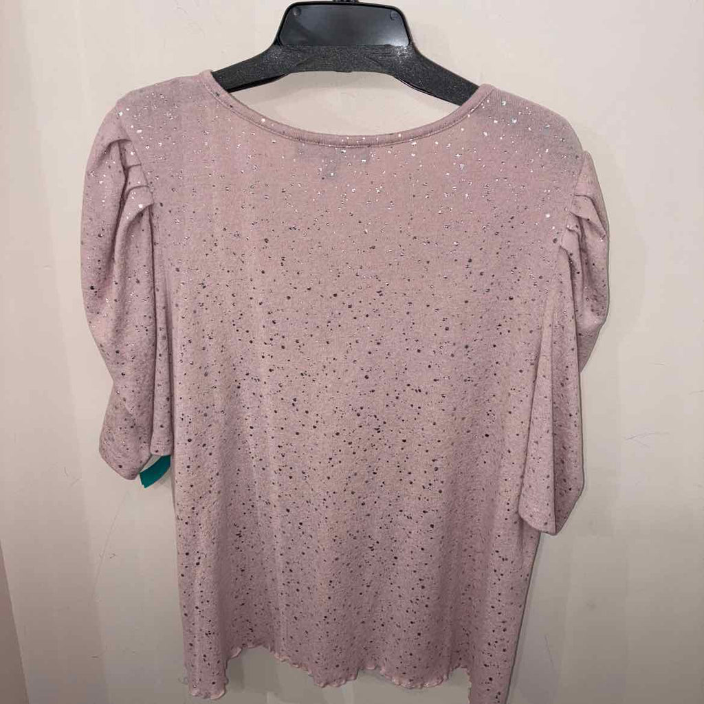 Size 1X Como Black Short Sleeve Misc. Tops