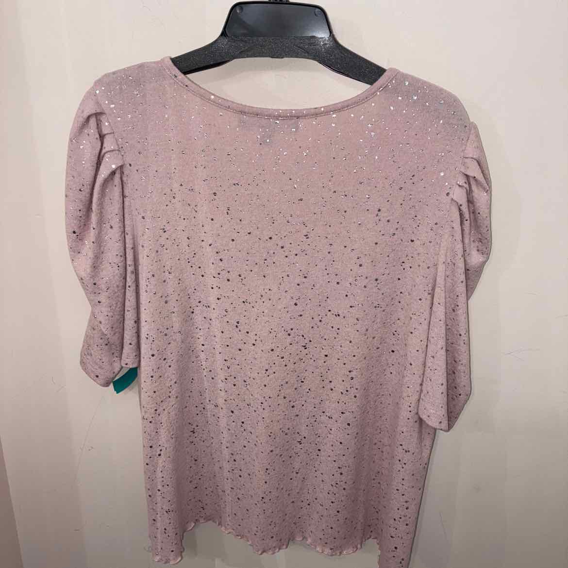 Size 1X Como Black Short Sleeve Misc. Tops