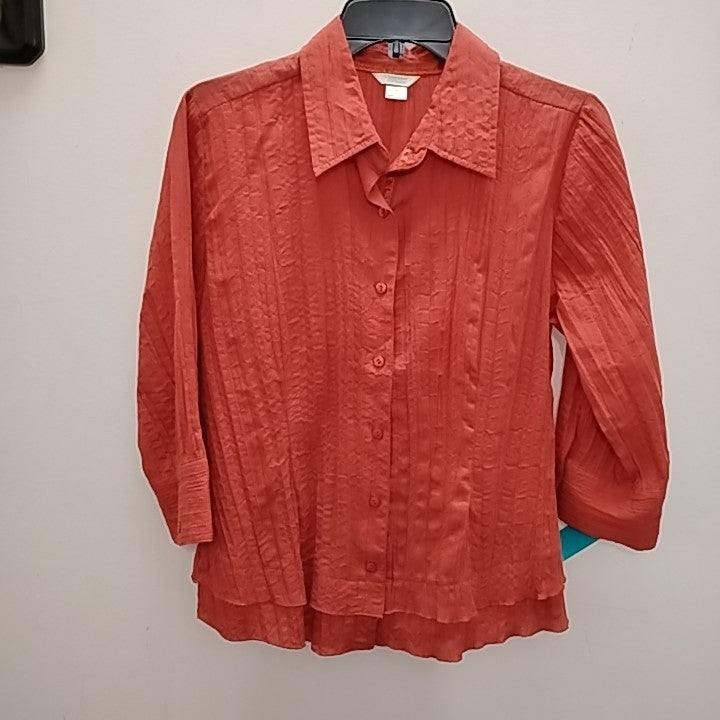 Size M Christopher & Banks 3/4 sleeves Blouse