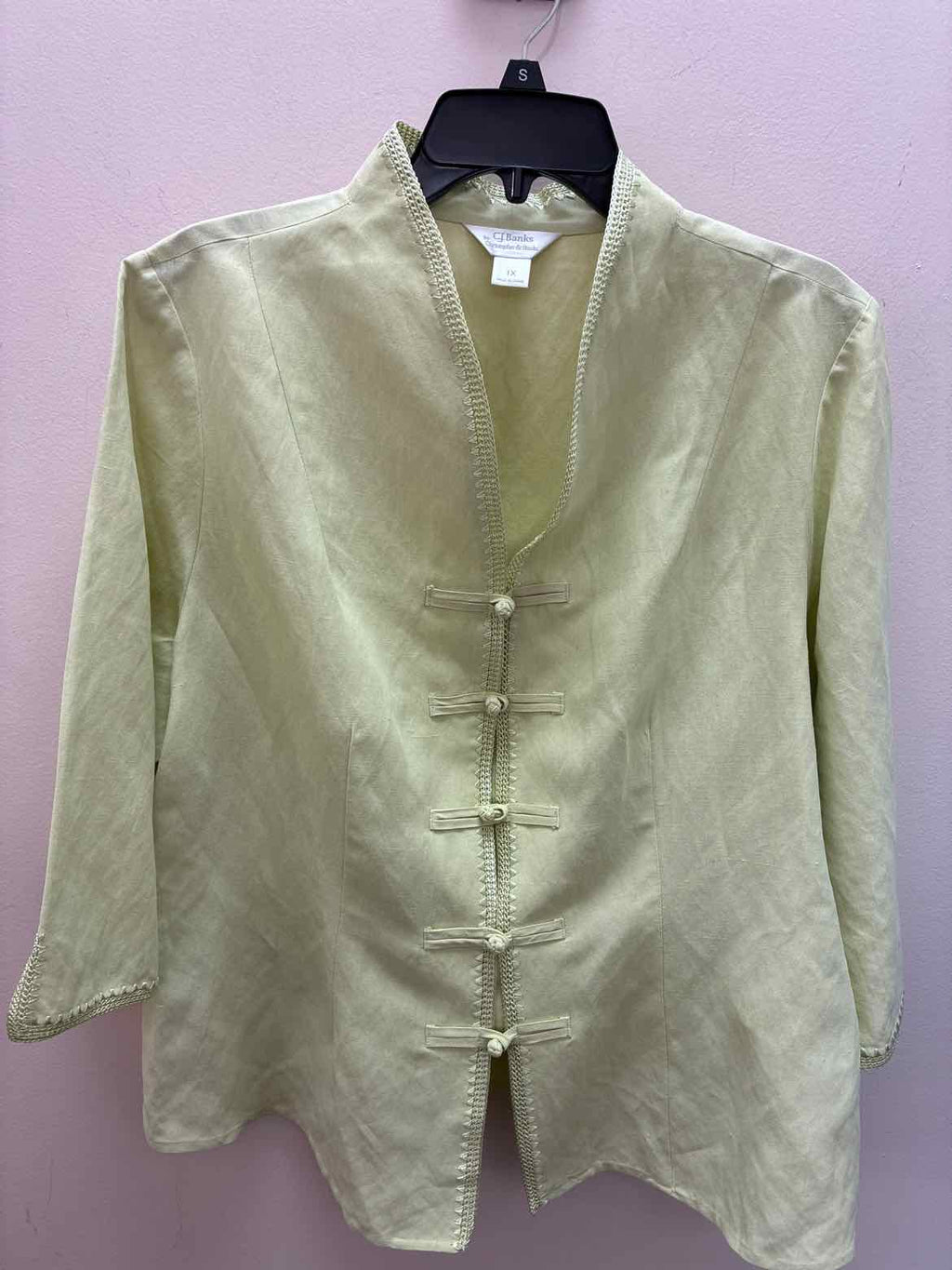 Size 1X Cj Banks 3/4 sleeves Jacket
