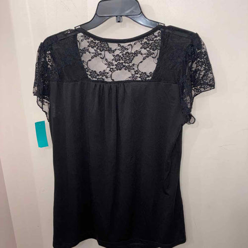 Size 1X Black Short Sleeve Misc. Tops