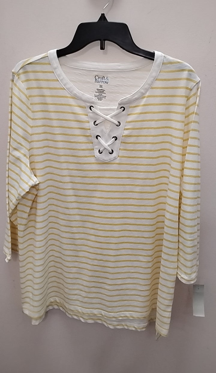 Size XXL Croft & Barrow 3/4 sleeves Misc. Tops