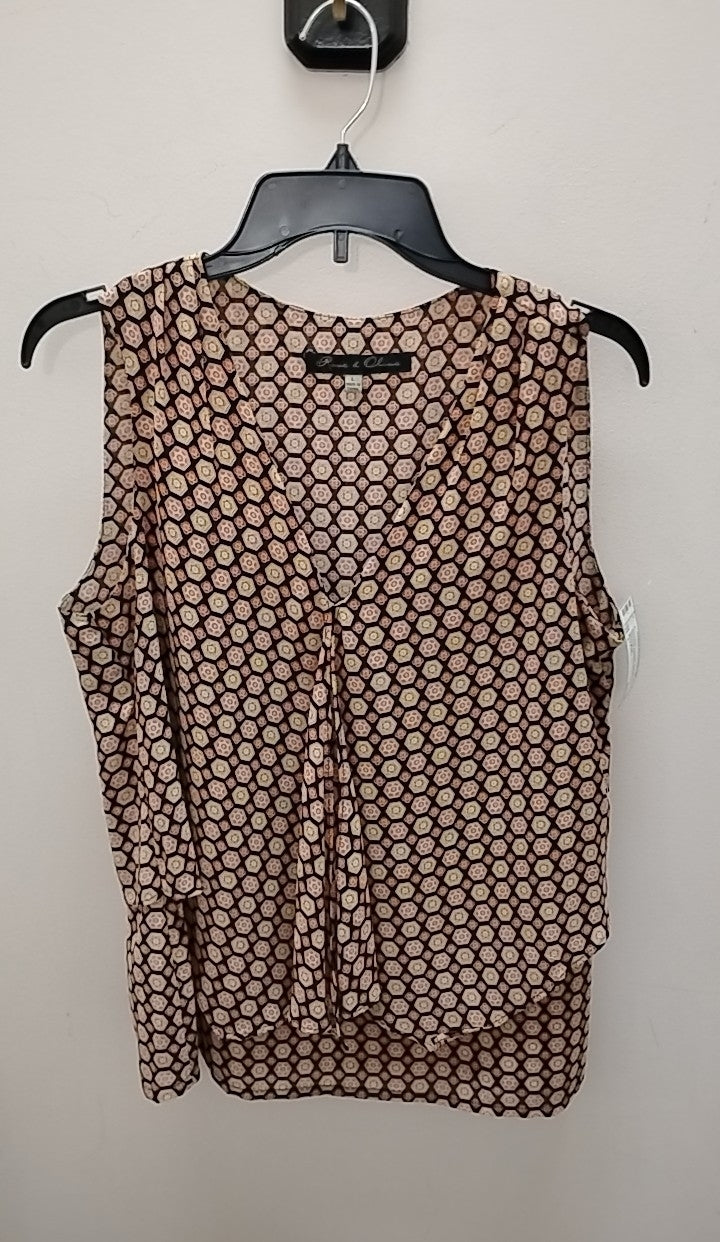 Size L Rose & Olive Sleeveless